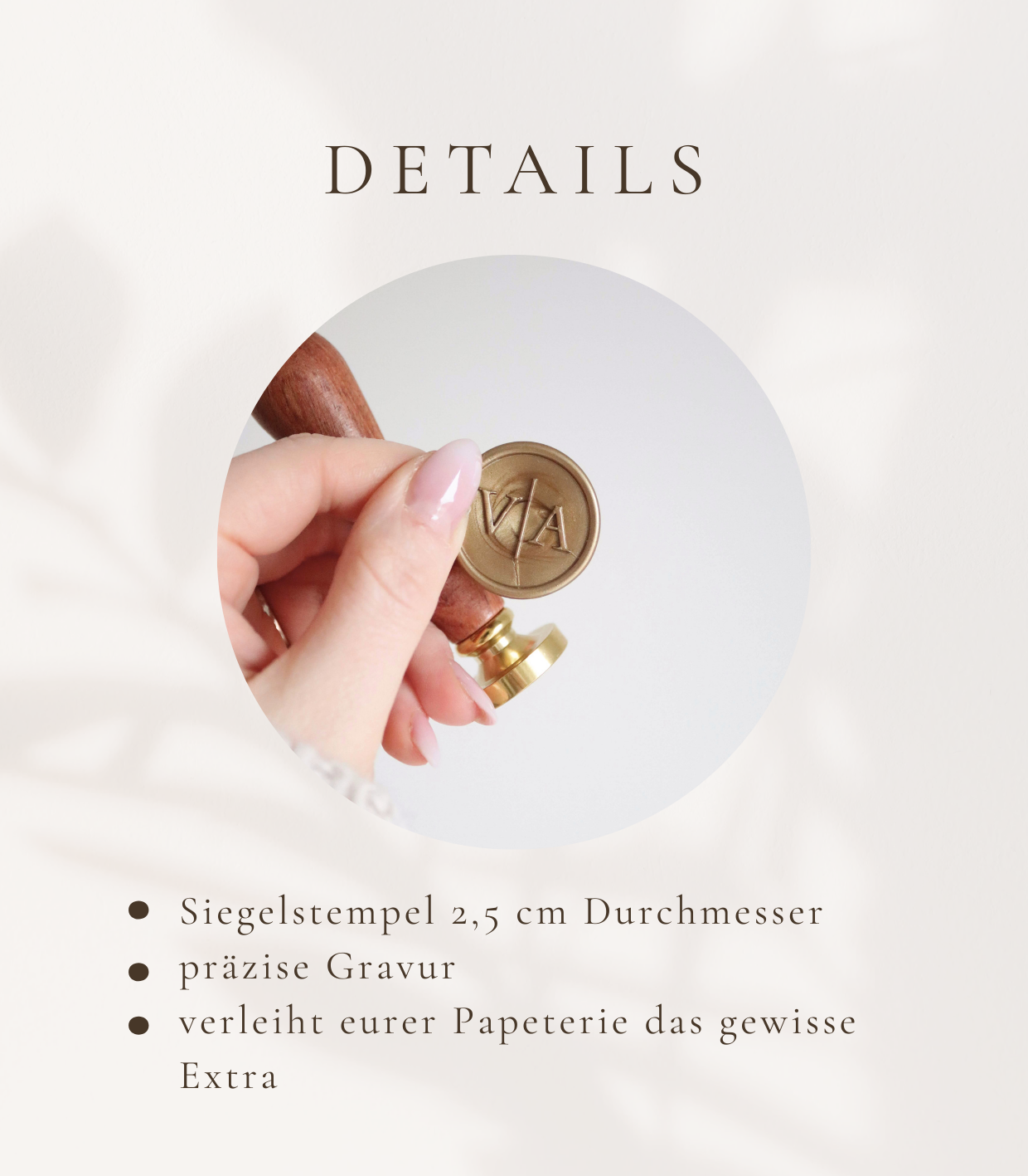 Siegelstempel mit Initialien personalisiert – Bild 4